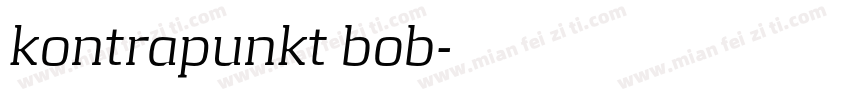 kontrapunkt bob字体转换